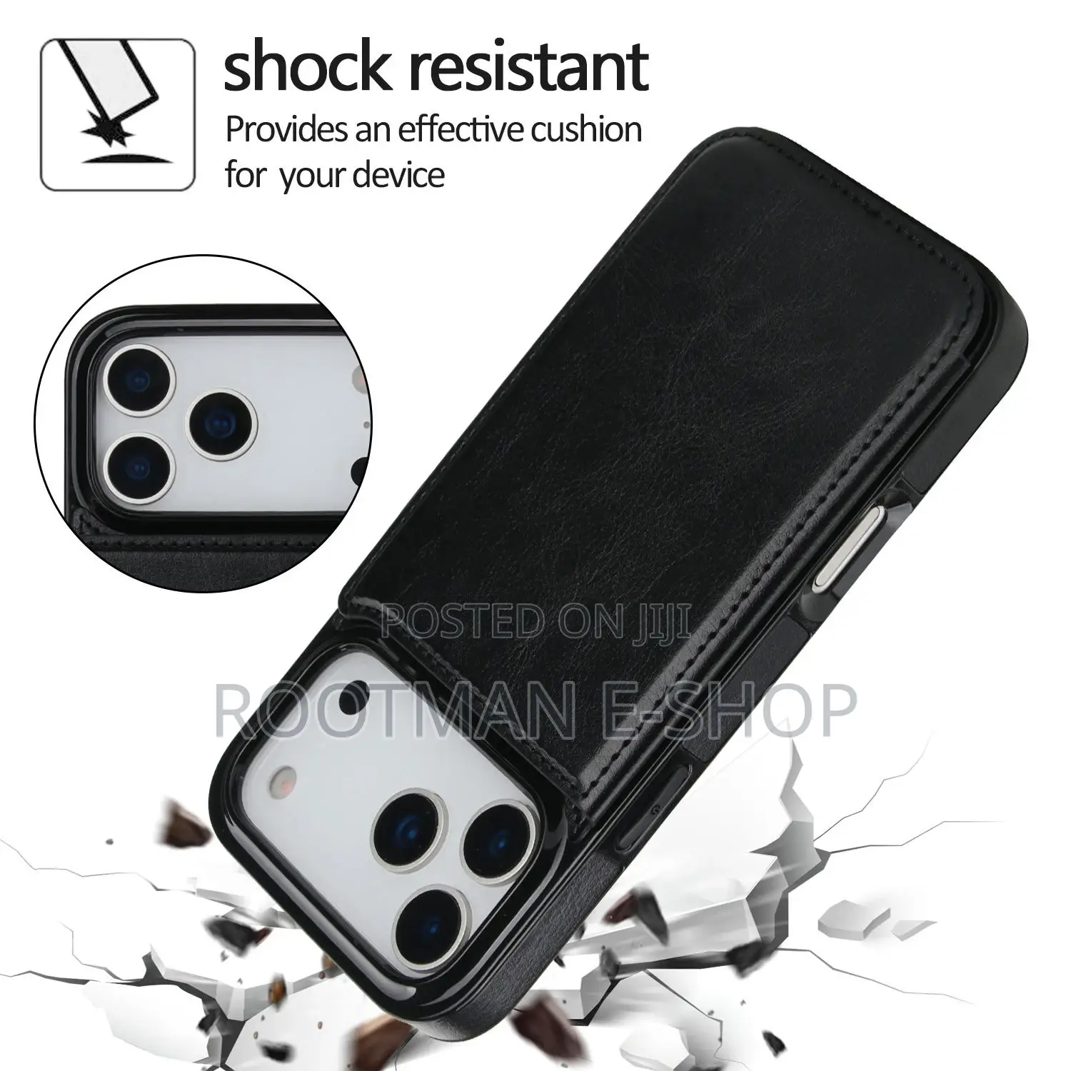 iPhone 17 Pro and Pro Max Genuine Leather iPhone Case With Card Slots