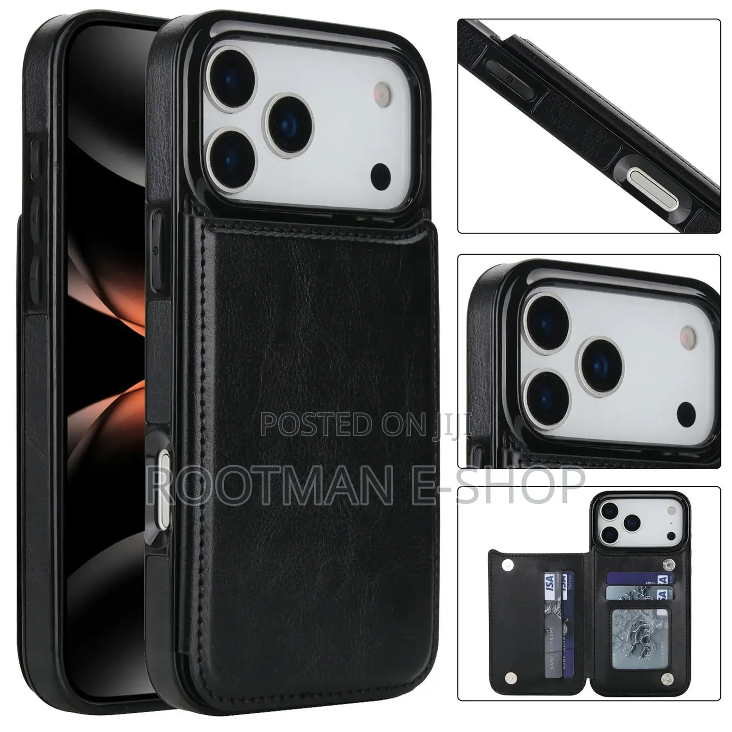 iPhone 17 Pro and Pro Max Genuine Leather iPhone Case With Card Slots