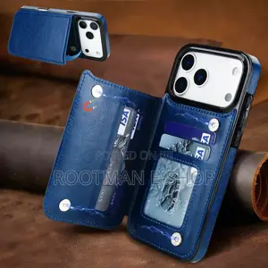 Max Leather Flip Wallet Card Holder Case for iPhone 17 Pro and Pro Max