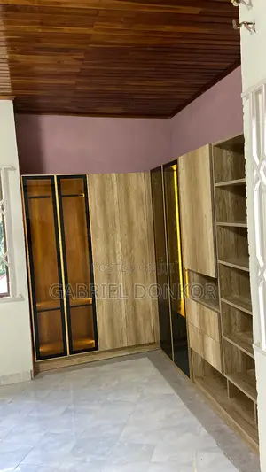 Handleless Profile Glass Doors Meet Ambient Lighting L-Shape Wardrobe