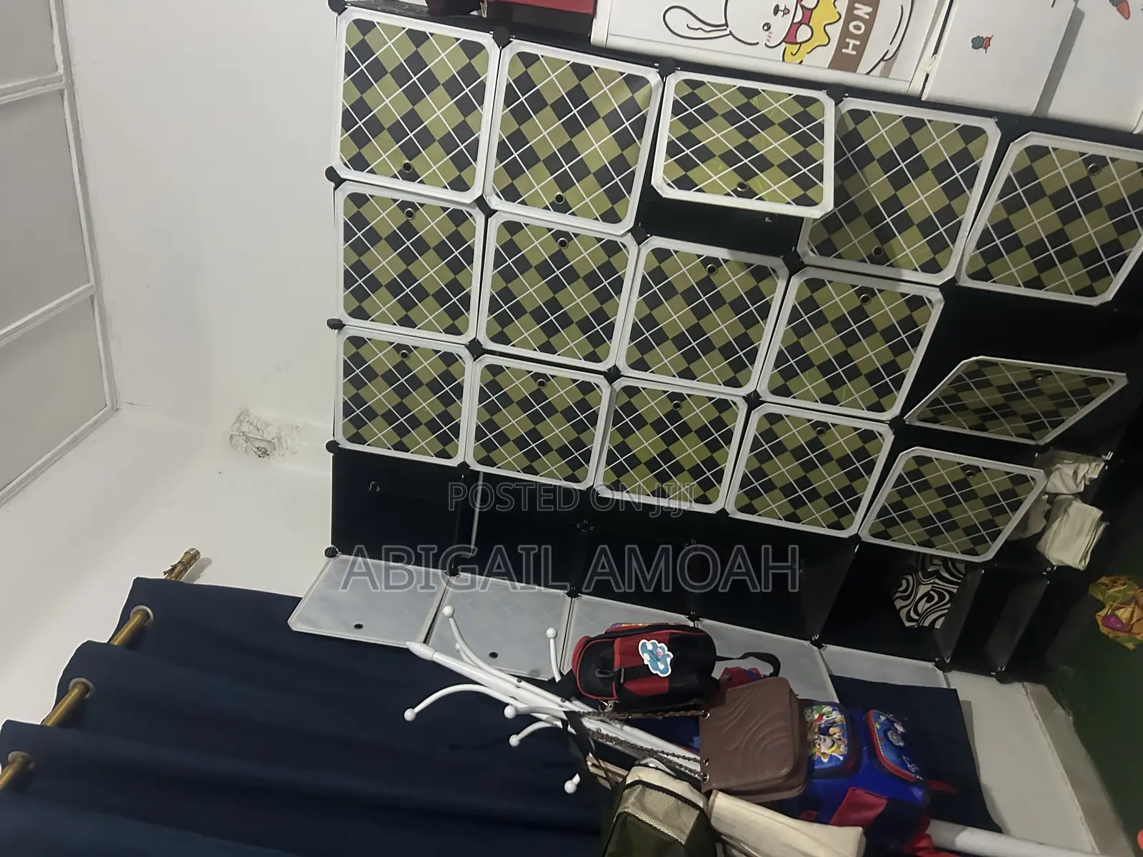 Plastic Wardrobe With 20 Cubes, 10 Shoe Rack