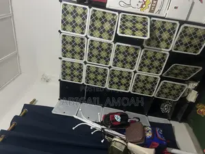 Plastic Wardrobe With 20 Cubes, 10 Shoe Rack