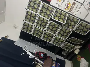Plastic Wardrobe With 20 Cubes, 10 Shoe Rack