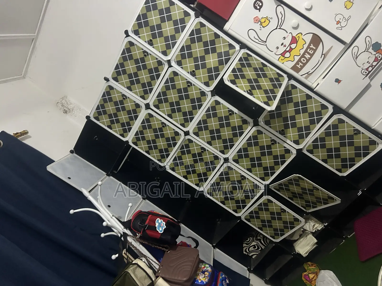 Plastic Wardrobe With 20 Cubes, 10 Shoe Rack