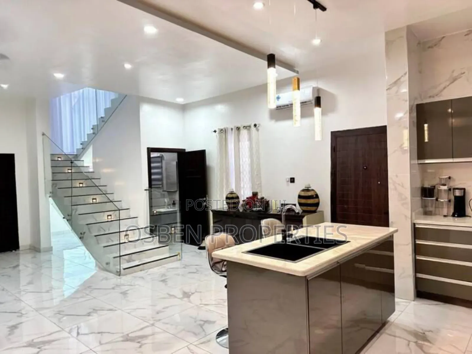 Furnished 3bdrm House in Osben Properties, Spintex for rent