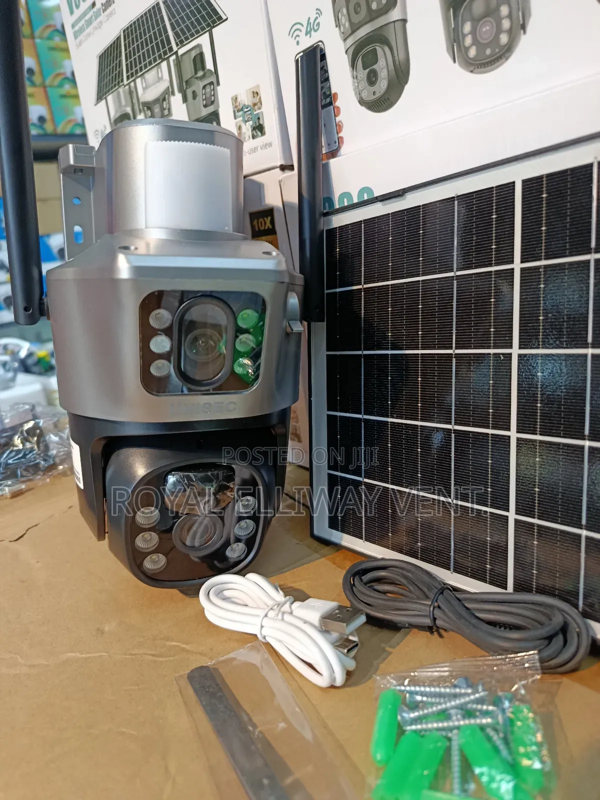 Dual Lens Solar Camera ( V380)