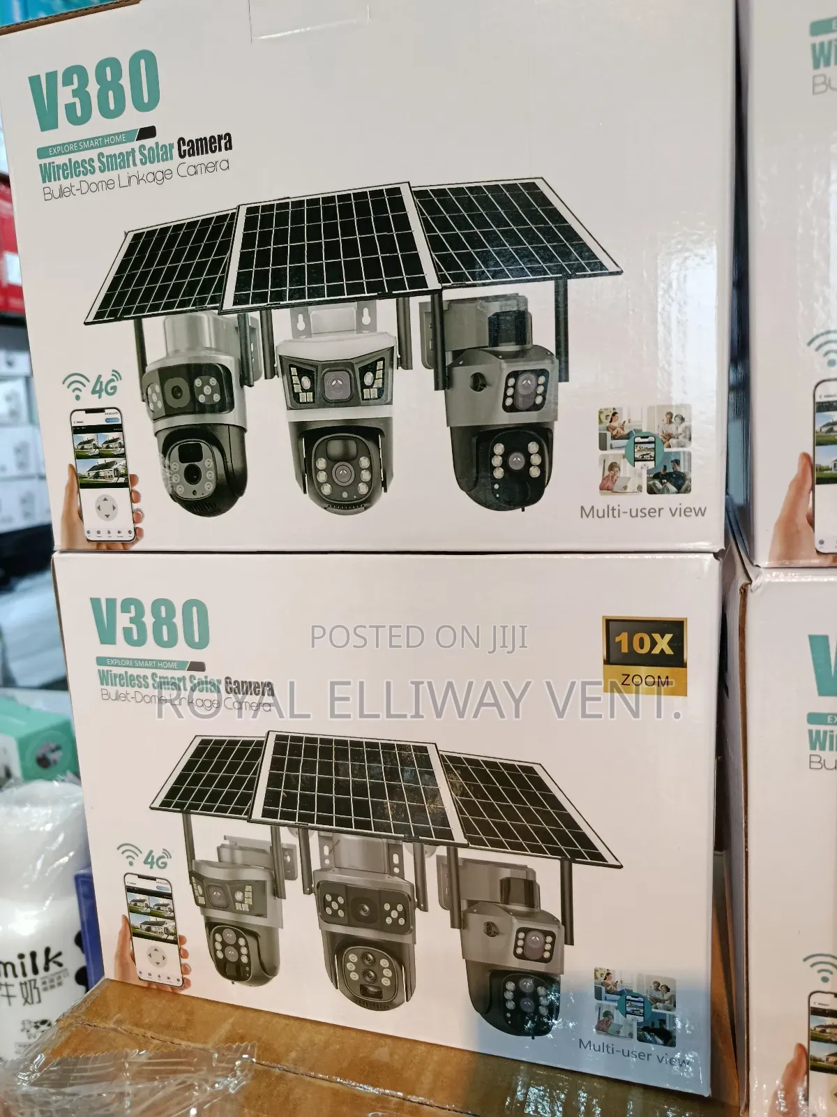 Dual Lens Solar Camera ( V380)