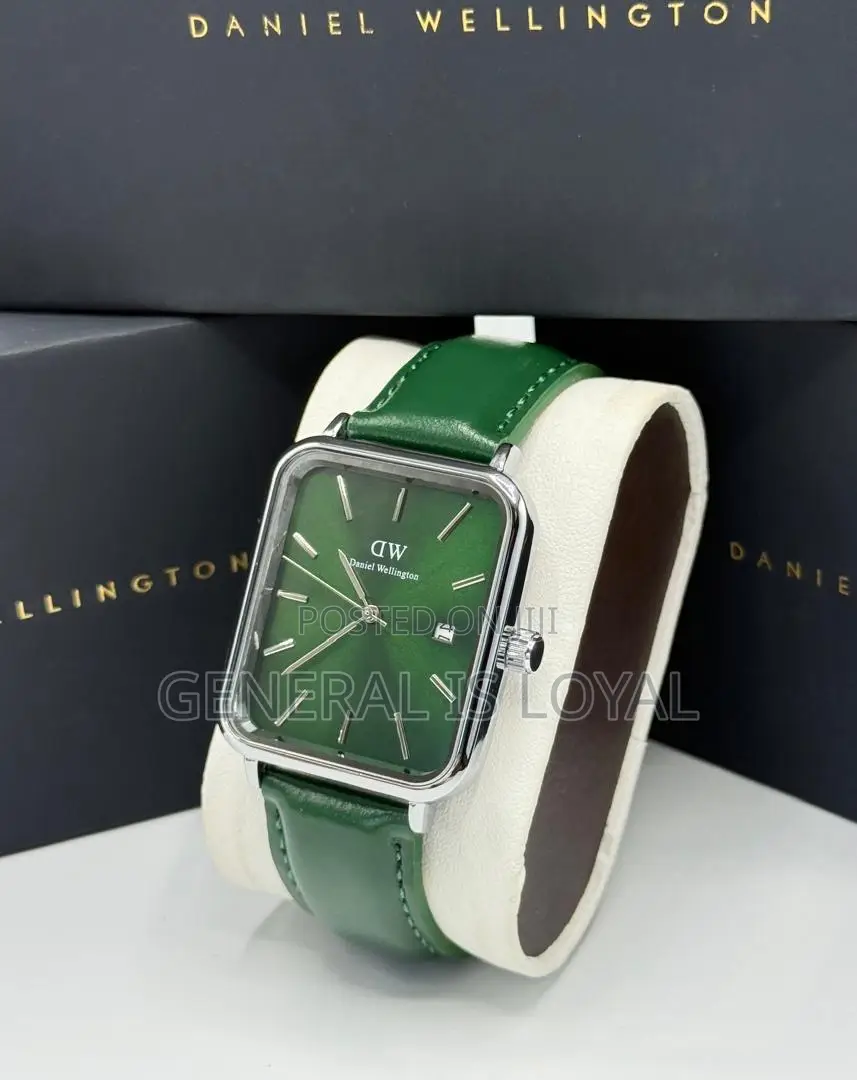 Rectangle Daniel Wellington Mesh Leather Strap Men’S Watch
