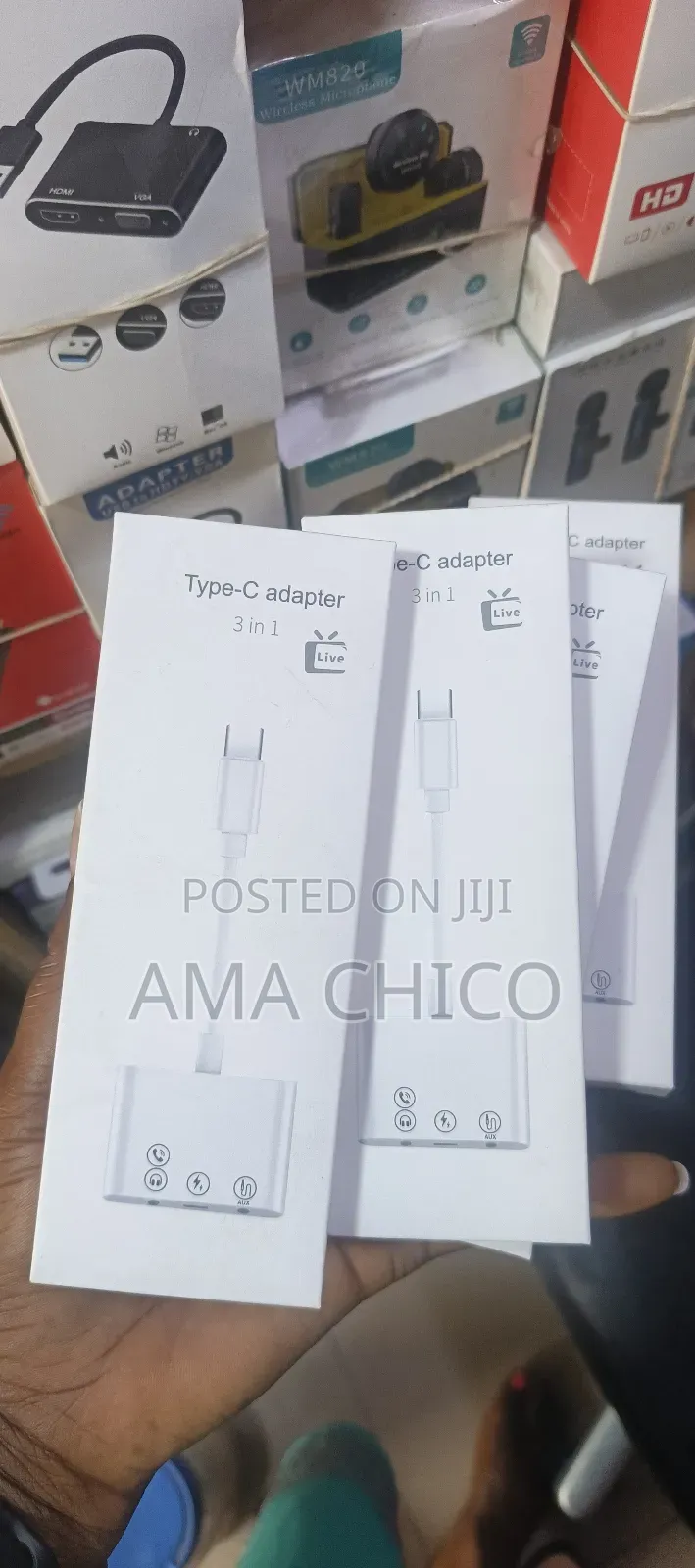 Type C Adapter 3 In 1(For Live)