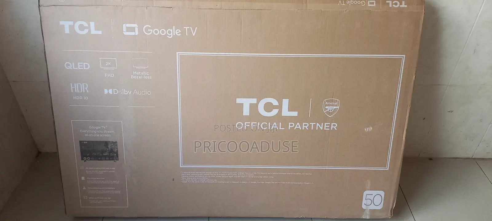 TCL 50" Qled Google Tv