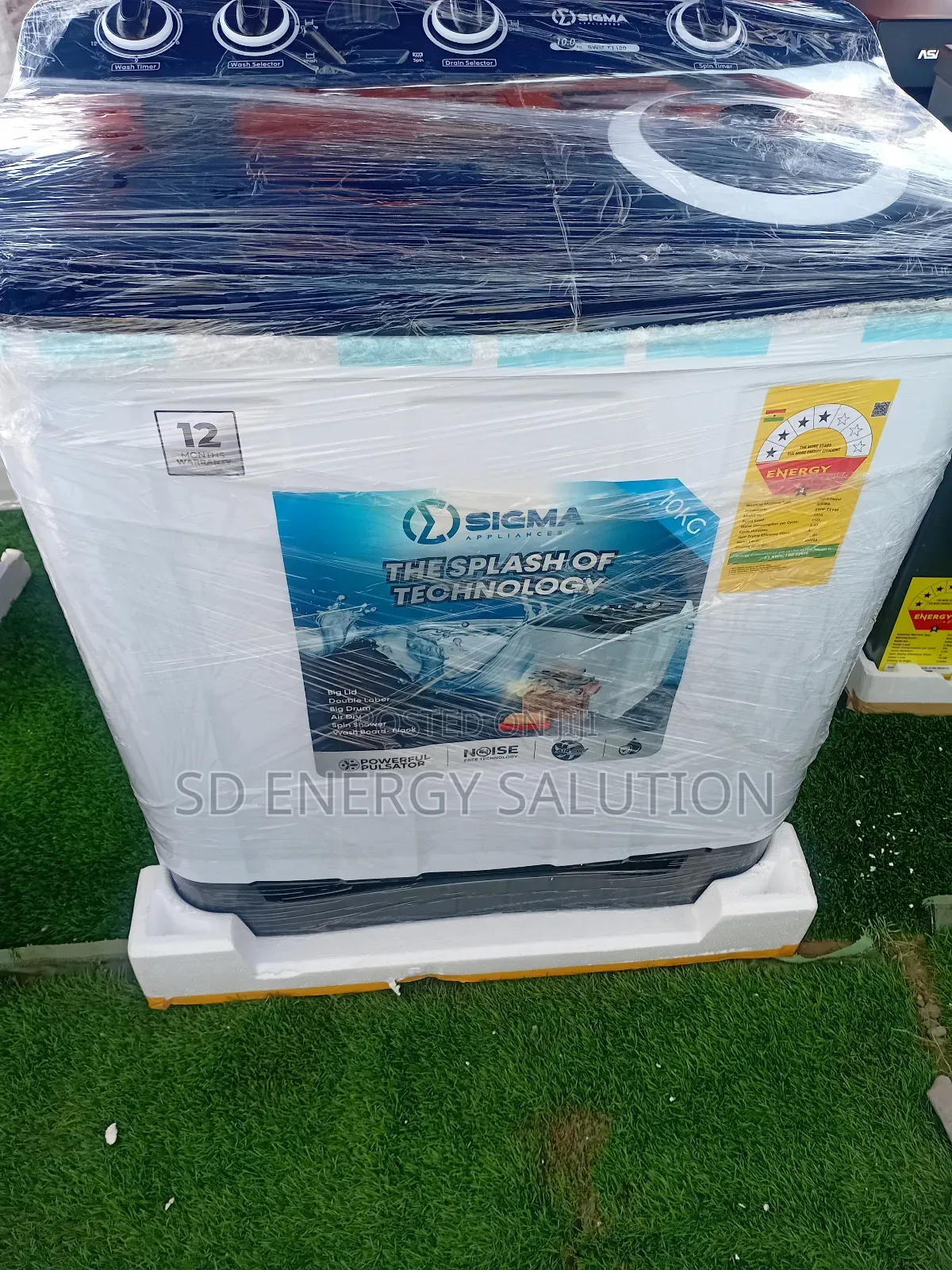 Silent Spin Wash Sigma 10kg Washing Machine Sigma Washing Machine