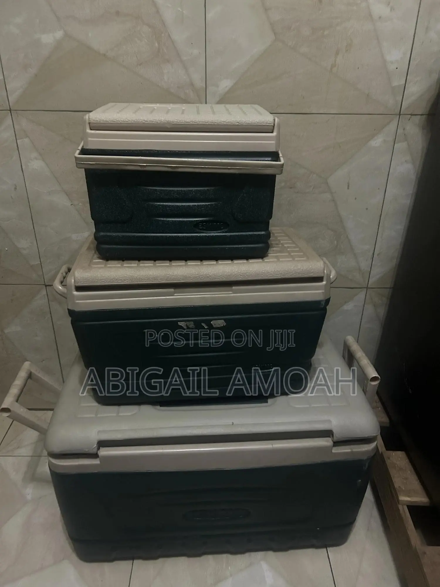 A 4 Set Ice Chest for Sale. Can Be Used You Both Industrial and Home