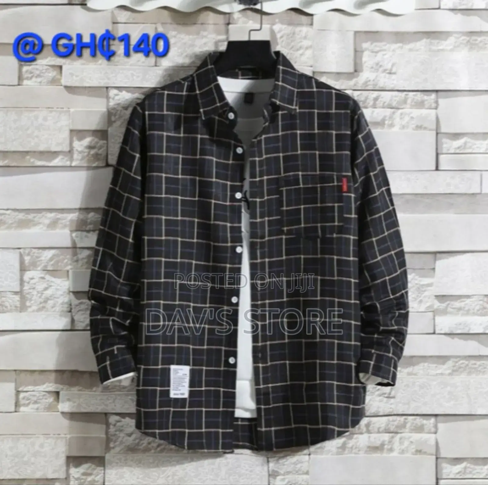 Men's Casual Long - Sleeved Shirt