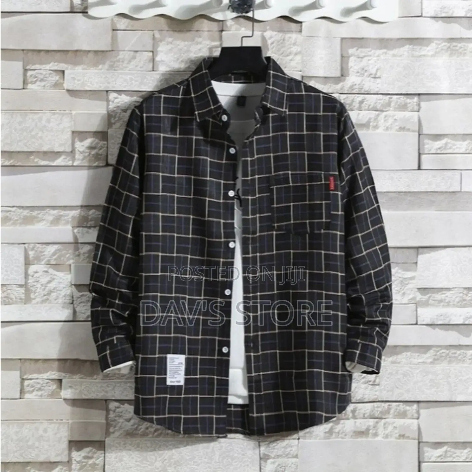 Men's Casual Long - Sleeved Shirt