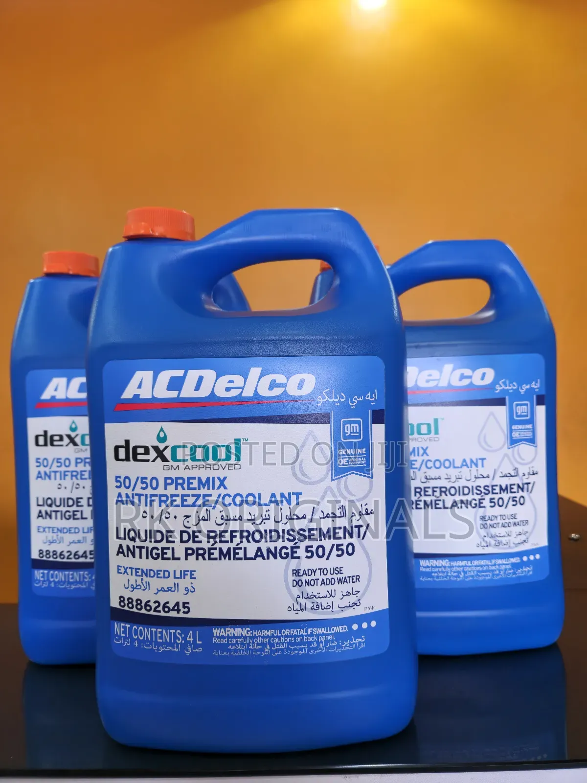 Ac Delco Dexcool Orange Coolant Antifreeze 4l