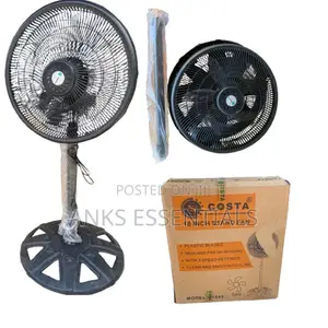 Costa 18 Inch Fan | Stable Base | 3 Speed Levels