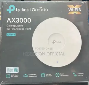 Eap650=Ax3000 Ceiling Mount Wifi 6 Access Point=Tplink
