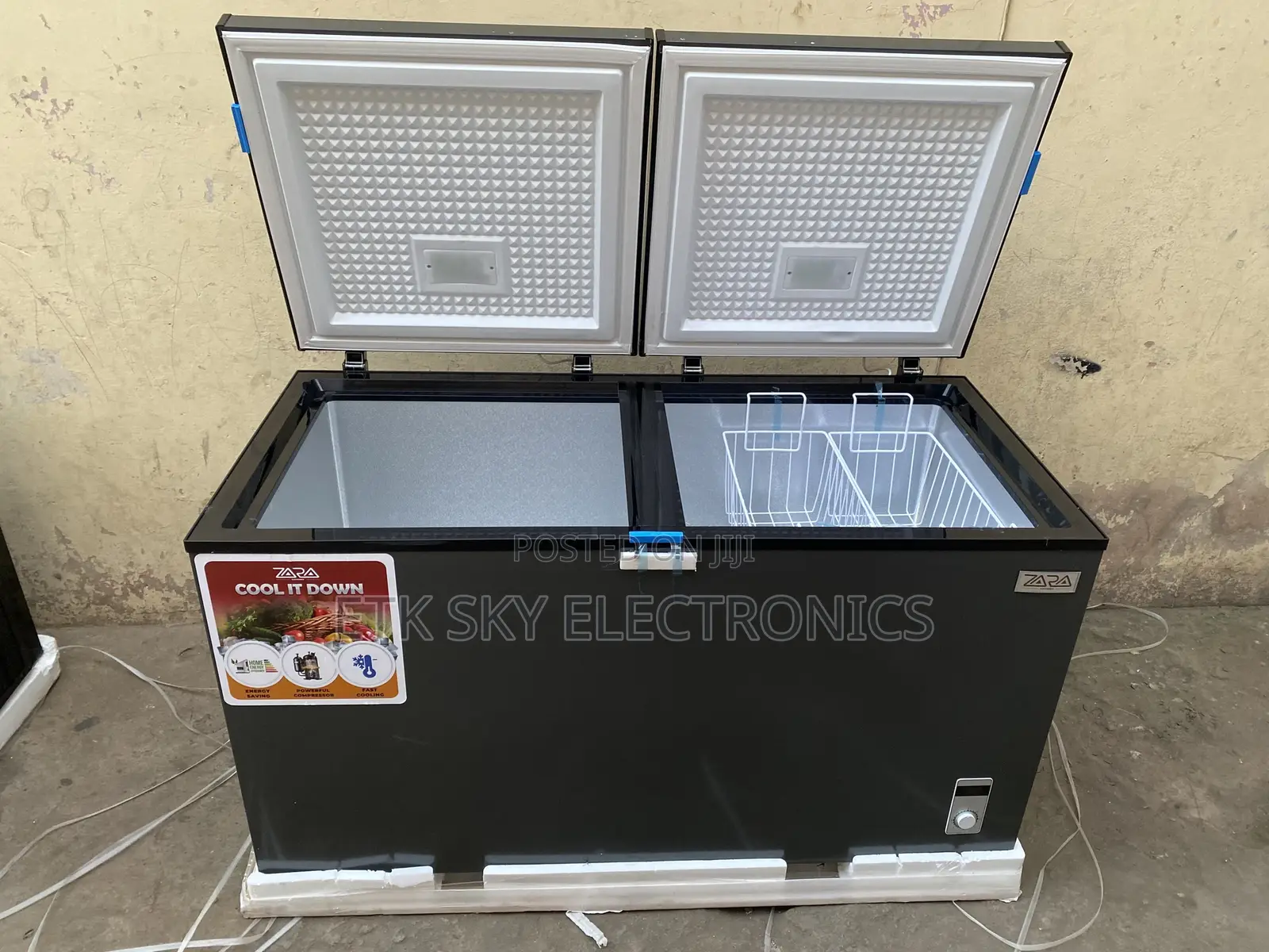 Zara 450liters Double Door Chest Freezer Zara-650fl-Dd