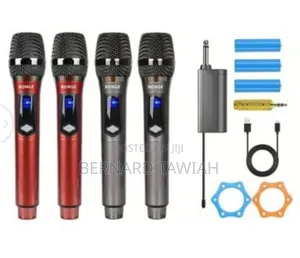  “Uhf 4-in-1 Wireless Microphone System – Powerful Clear Sound”