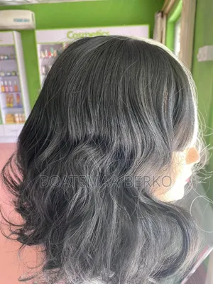 Black White Body Wavy Wig