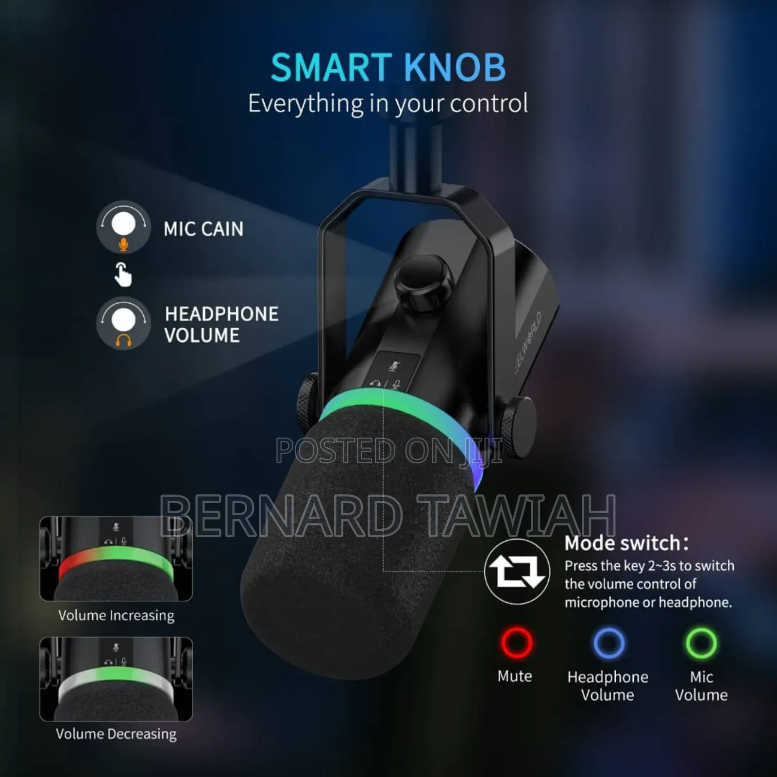  “Uhf 4-in-1 Wireless Microphone System – Powerful Clear Sound”