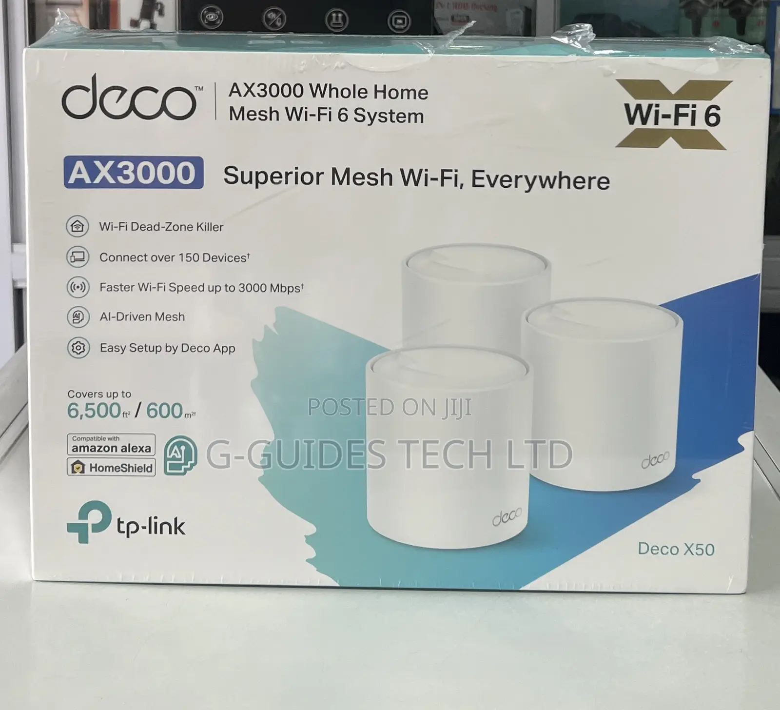 Tp-Link Deco X50 Ax3000 Whole Home Mesh Wifi 6 System 3-Pack