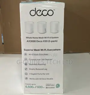Tp-Link Deco X50 Ax3000 Whole Home Mesh Wifi 6 System 3-Pack