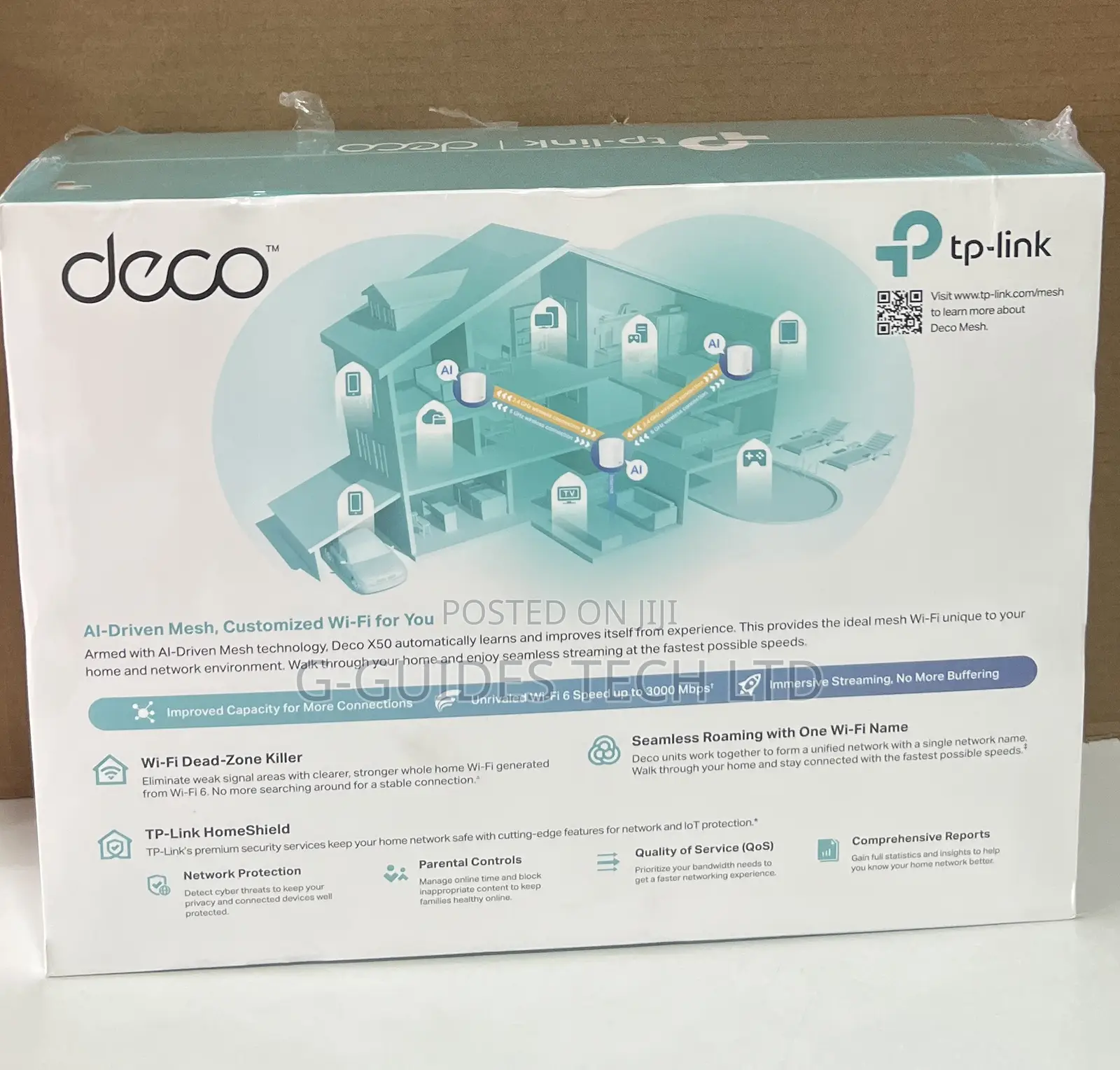 Tp-Link Deco X50 Ax3000 Whole Home Mesh Wifi 6 System 3-Pack