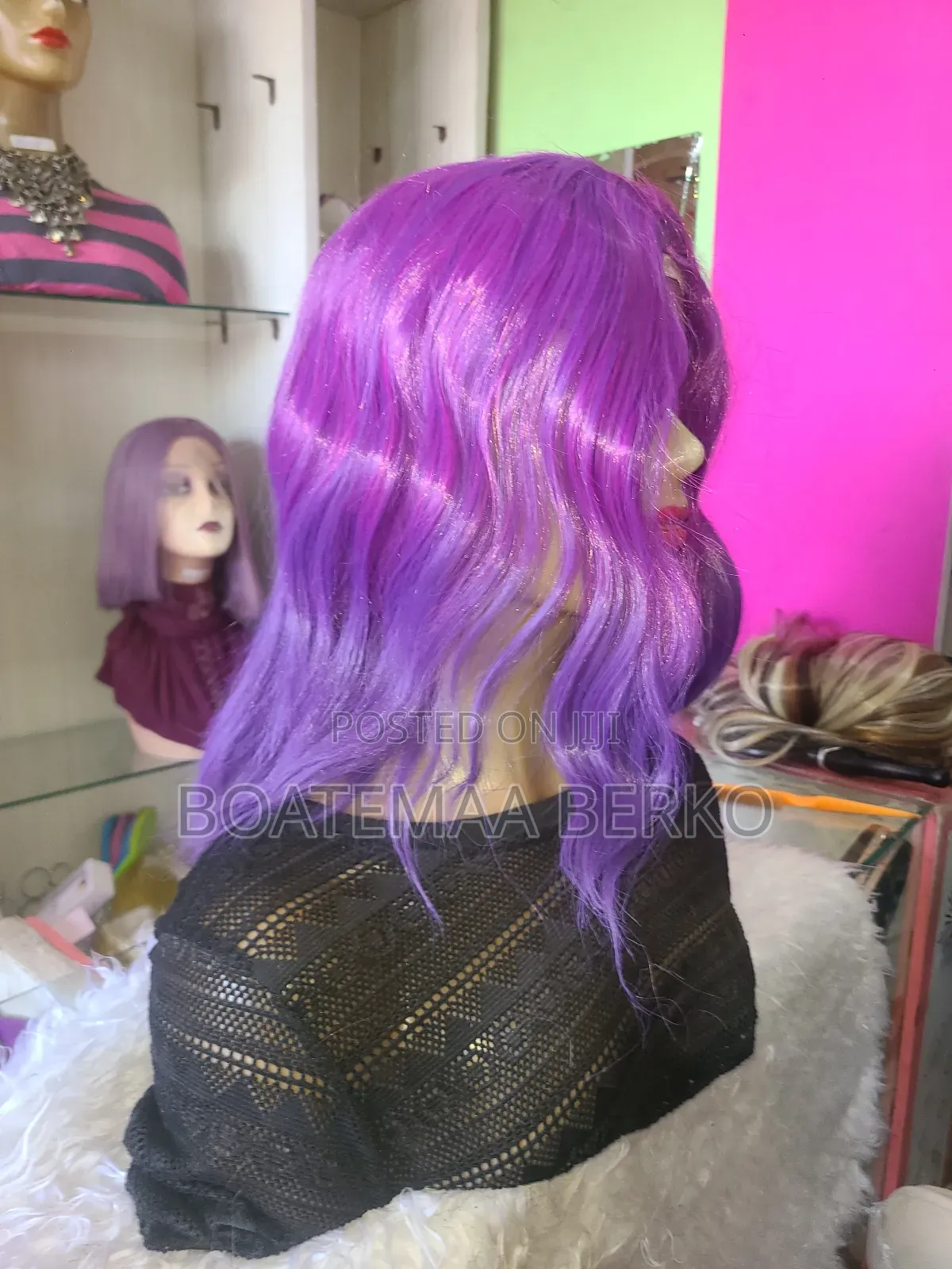 Purple Bodywave Wig