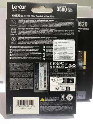 Lexar Nm620 512 Gb Ssd, M.2 2280 Pcie Gen3x4 Nvme