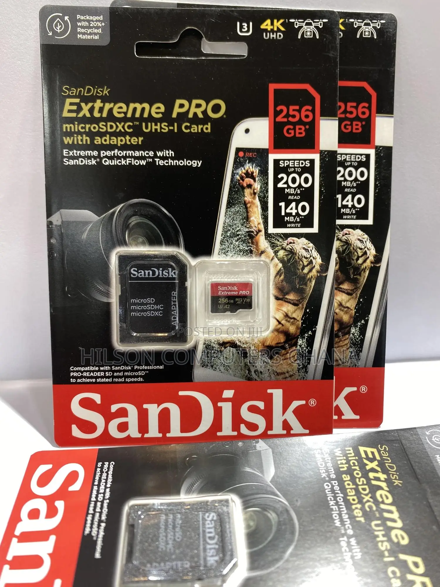 Sandisk Extreme Pro Microsdx Uhs-i Card With Adapter - 256gb