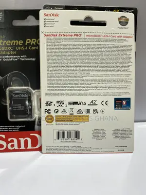 Sandisk Extreme Pro Microsdx Uhs-i Card With Adapter - 256gb
