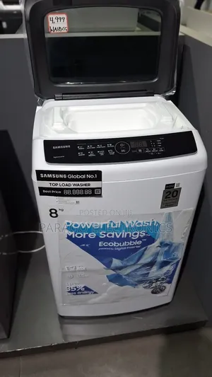 Samsung 8kg Top Load Active Washing Machine
Wa80cg4240bwnq