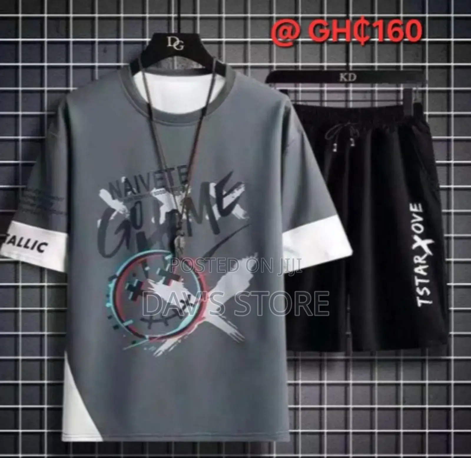 Men's 2 in 1 Short Sleeve Short Set