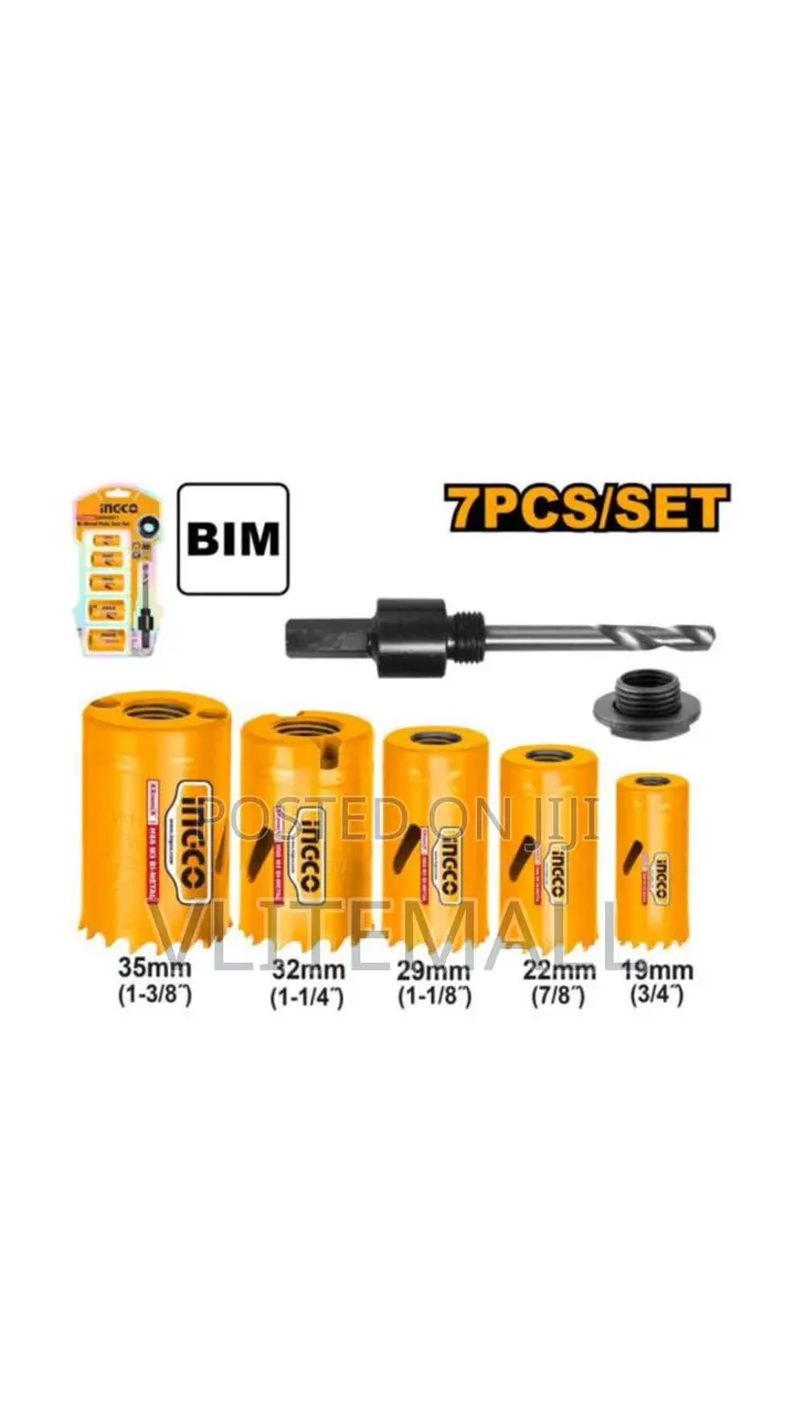 Bi-Metal Hole Saw Set 7pcs – P10 (Akh0071)