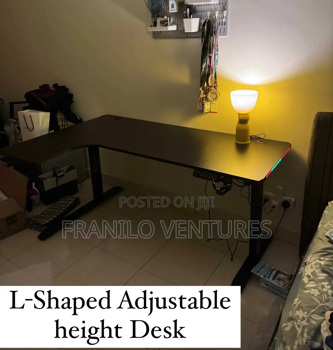 1.6m L-Shaped Electric Adjustable Desk