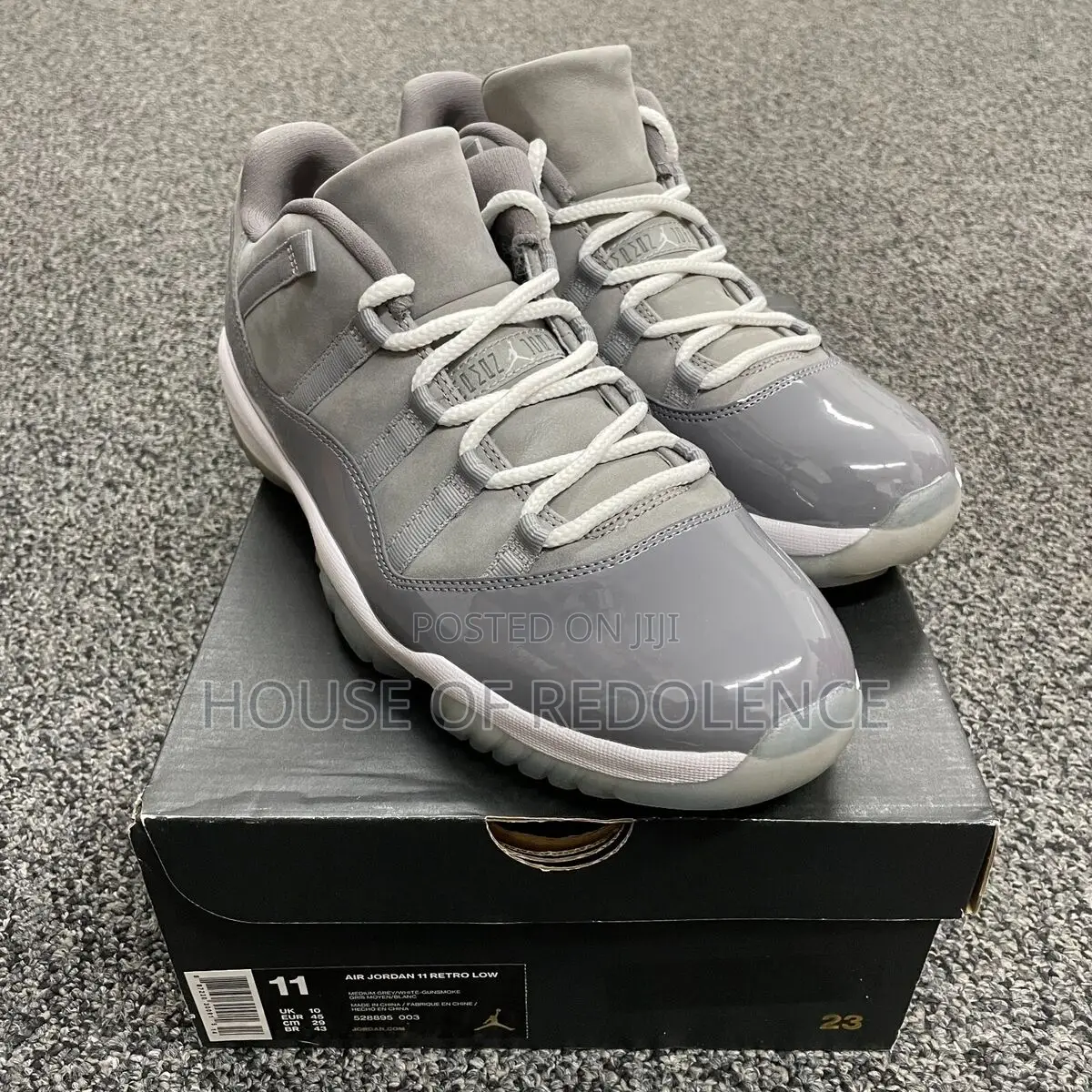 Nike Air Jordan 11 Retro Xi Cool Grey Sneakers