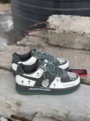 Nike Airforce 1 Low Chrome Heart Green Sneakers