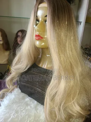 Super Blonde Curled Ends Wig