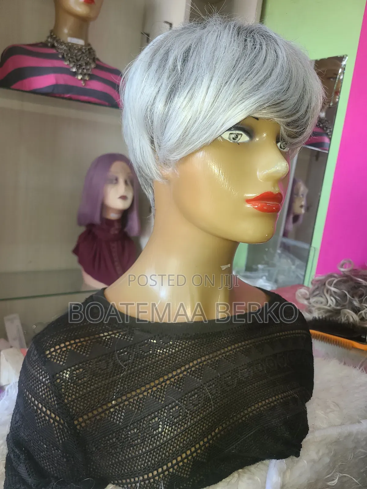 Grey Pixie Wig