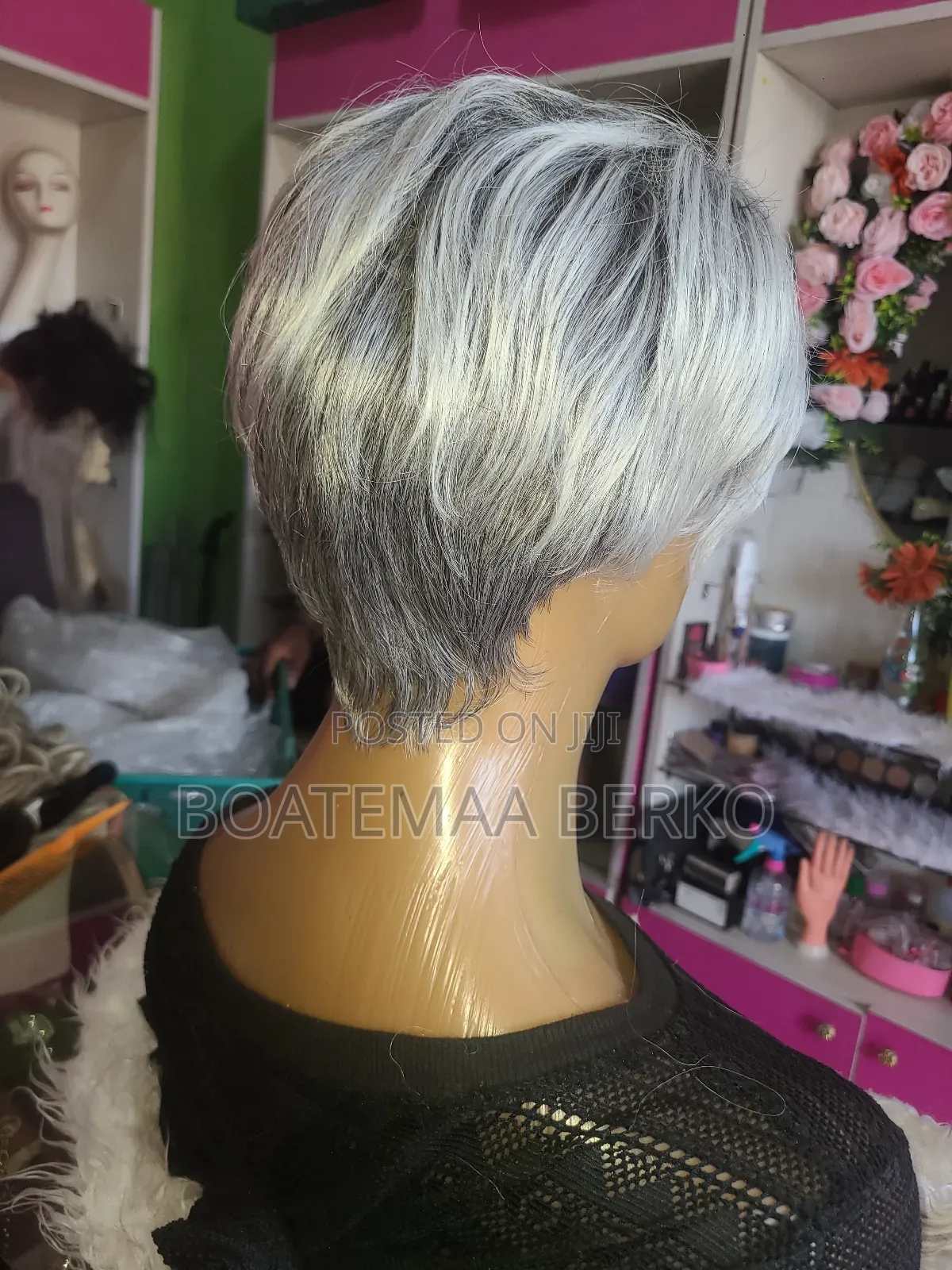 Grey Pixie Wig