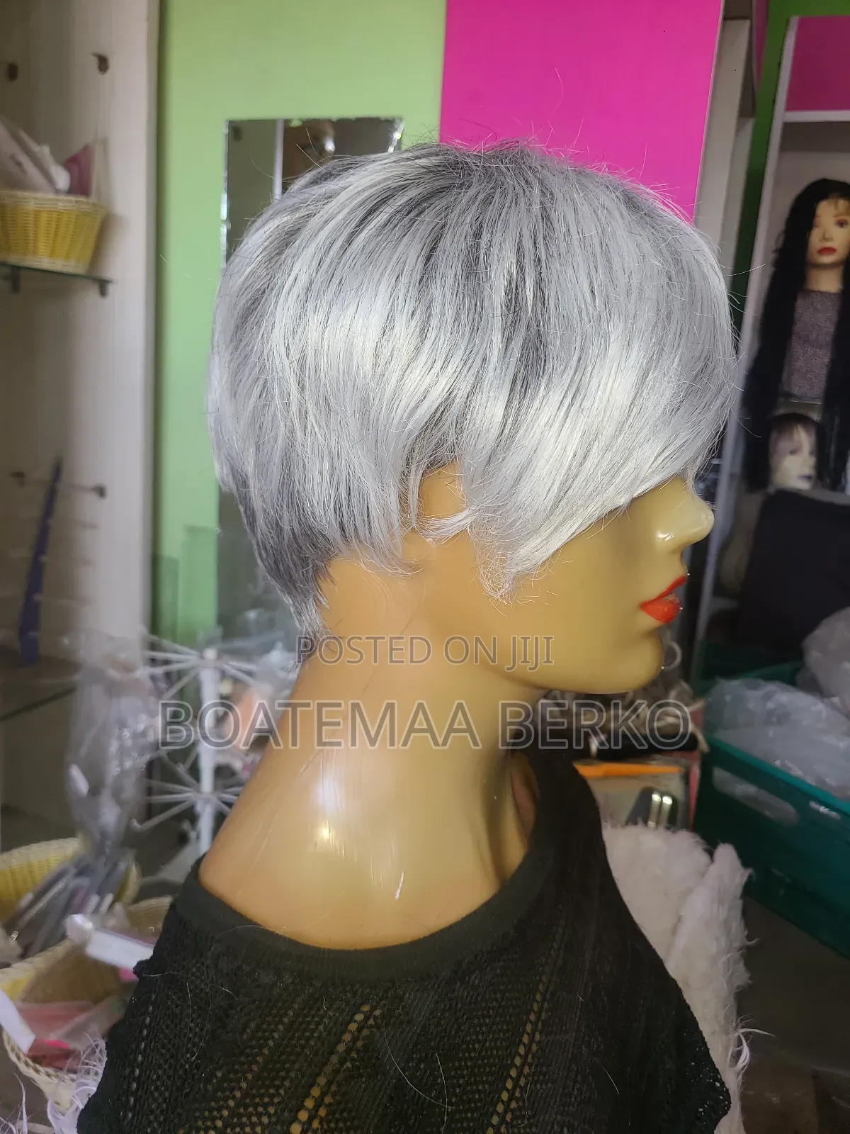 Grey Pixie Wig