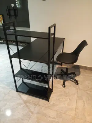 Modern Desk With Shelves
