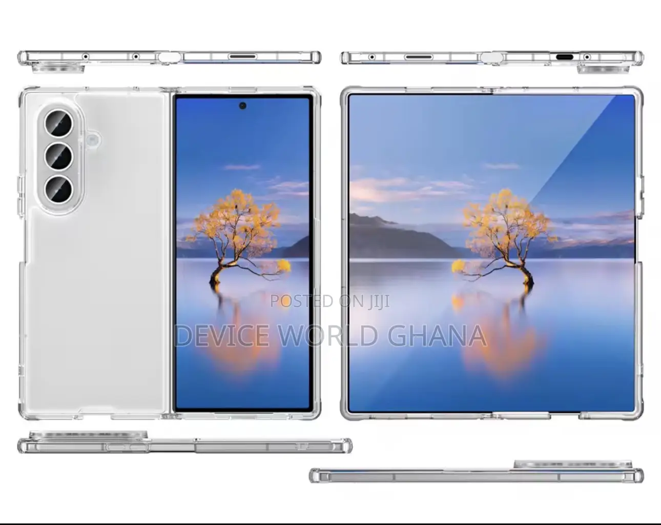 Mx Transparent Clear Case for Samsung Z Fold 7