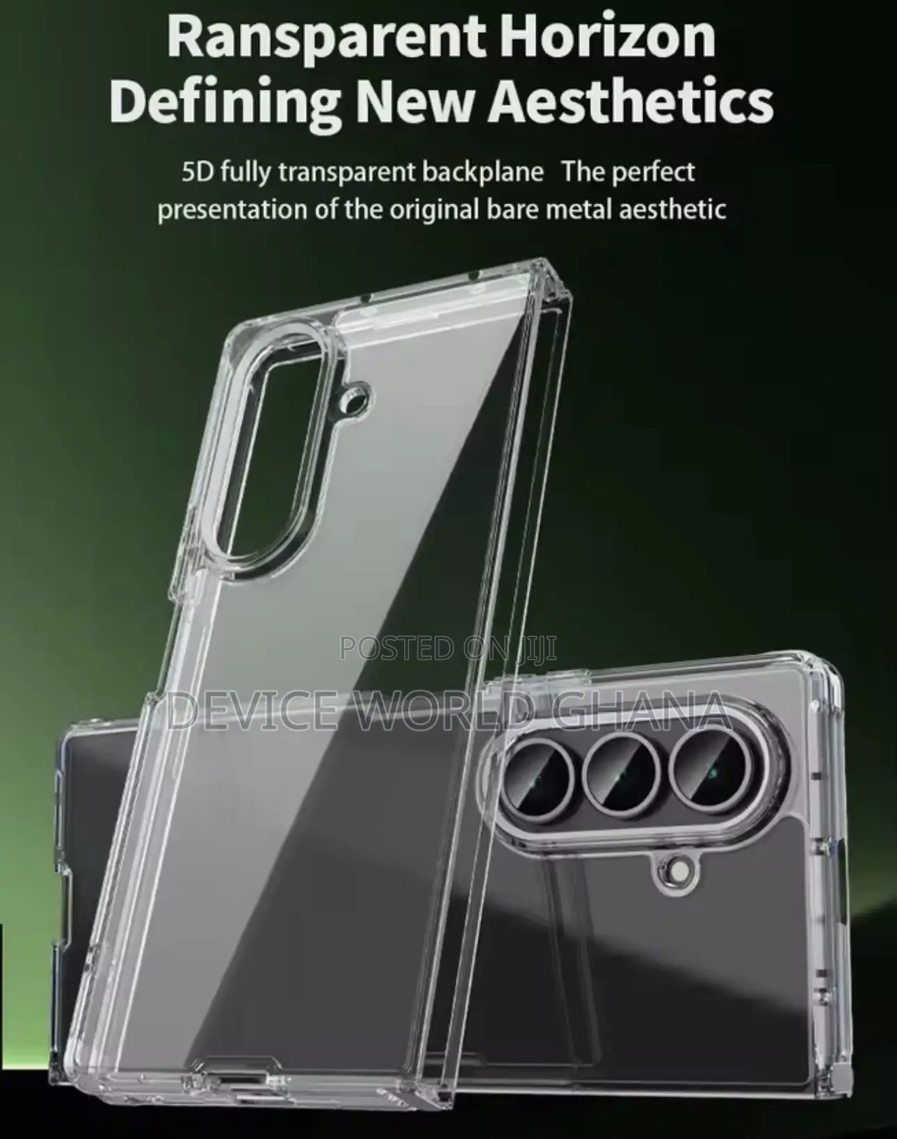 Mx Transparent Clear Case for Samsung Z Fold 7