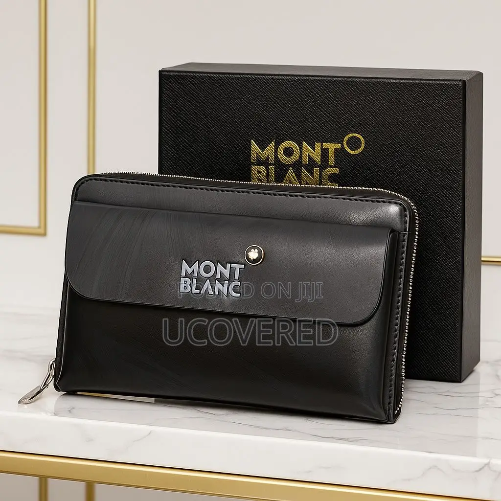 Montblanc Quality Leather Clutch Bags