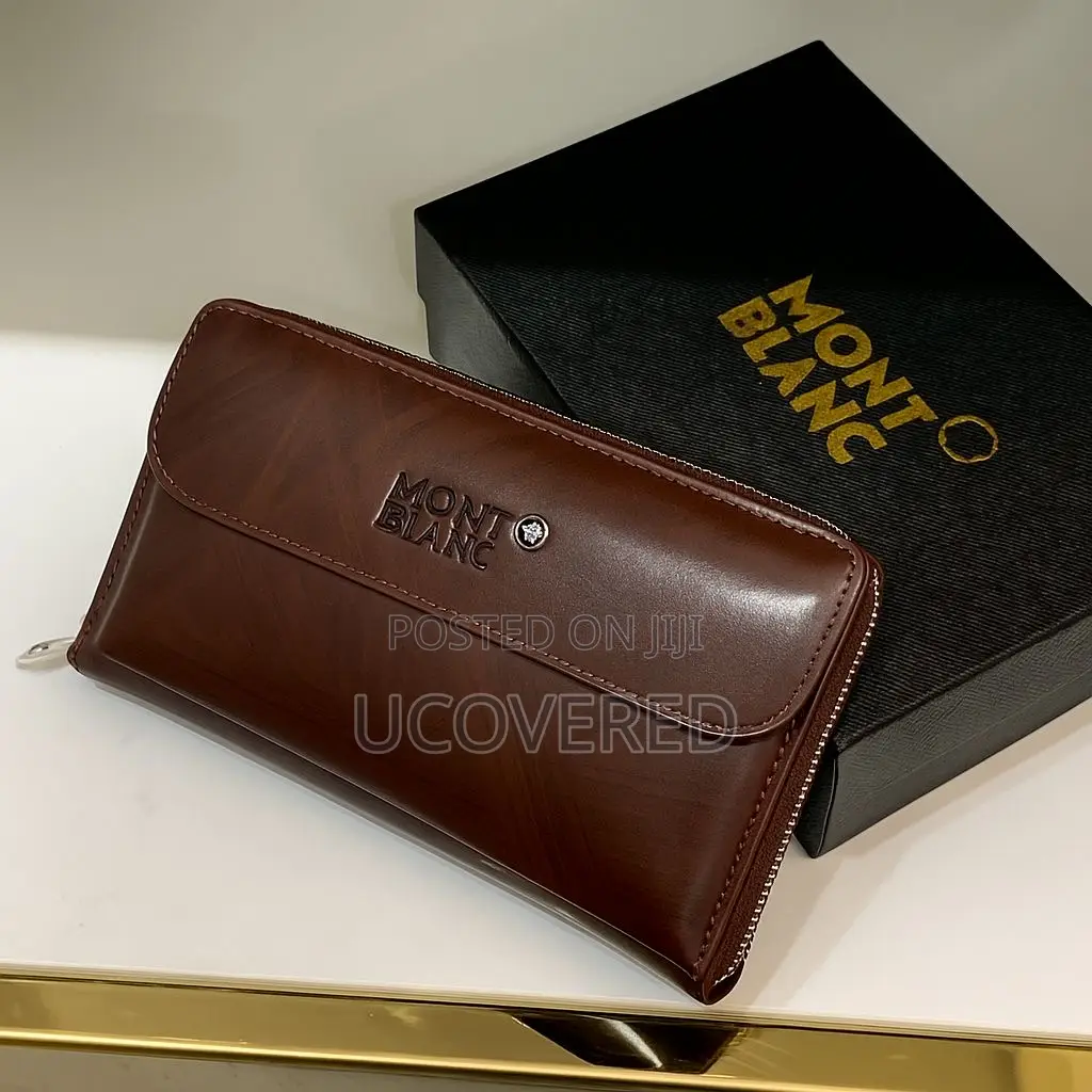 Montblanc Quality Leather Clutch Bags
