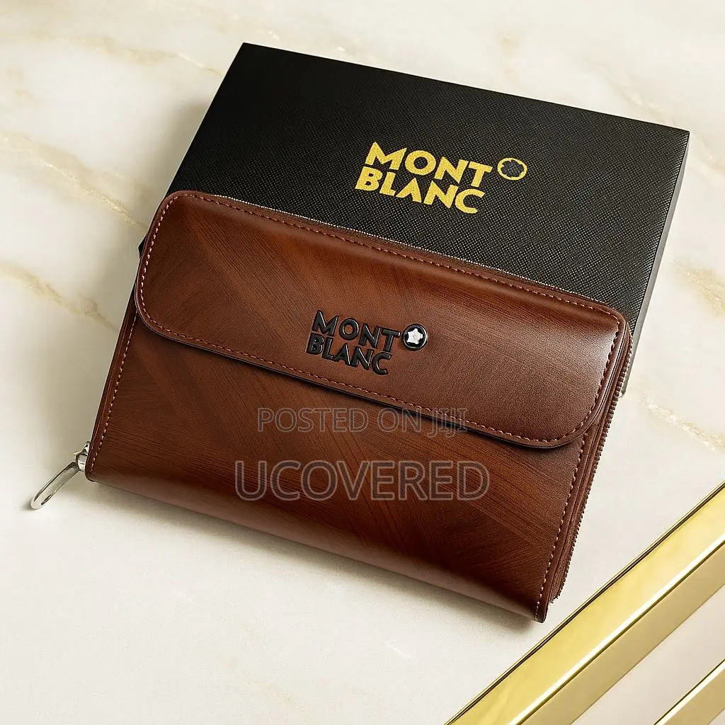 Montblanc Quality Leather Clutch Bags