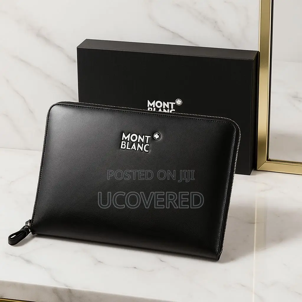 Montblanc Men’S Leather Zip Pouch