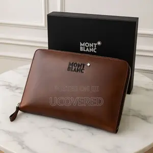 Montblanc Men’S Leather Zip Pouch